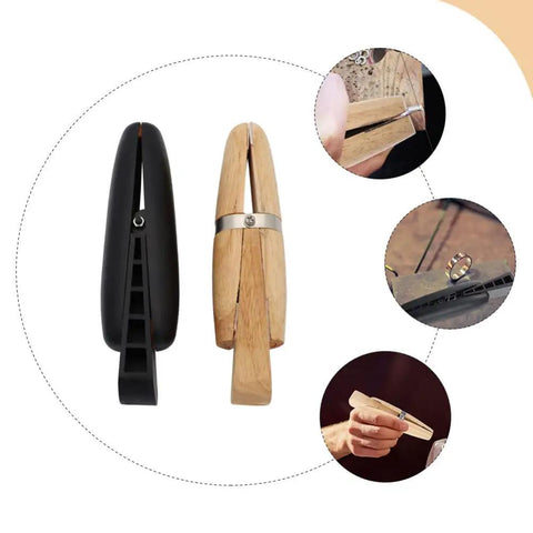 Wooden Ring Clamp Tool Set, 2Pcs Jewelry Wire Clamp For Ring Bending And Polishing, Jeweler Holder And Wood Vise
