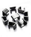 10 Pack Outdoor Sofa Clips For Windy Patios Heavy Duty Rattan Wicker Furniture Clamps Easy Install And Locking Clips arranged in a circle