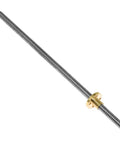 T8 Lead Screw 1000mm Stainless Steel With Copper Nut For 3D Printer And CNC Z Axis, 2mm Lead And 2mm Pitch, Easy Mounting, Heavy Duty