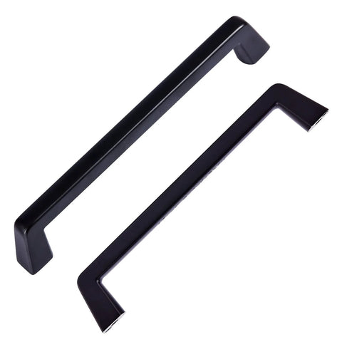 Six Inch Black Cabinet Pulls Set Six Pack For Cabinets Drawers Bar Cabinets Bathroom Wardrobe Durable Zinc Alloy Handles