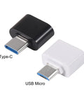 Black Type-C and white USB micro adapters for PN532 V2.0 NFC RFID Wireless Module Kit Two Sets Plug And Play I2C IIC SPI Type C Interface.