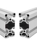 4080 T Slot Aluminum Profile Kit For 3D Printer And CNC DIY Builds Anodized Silver Linear Rail 1000mm Length Two Pack