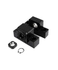 Ballscrew End Support EK12 EF12 for Linear Rail SFU Ball Screw Bearing Unit C5 Tolerance One Piece Replacement, black metal housing