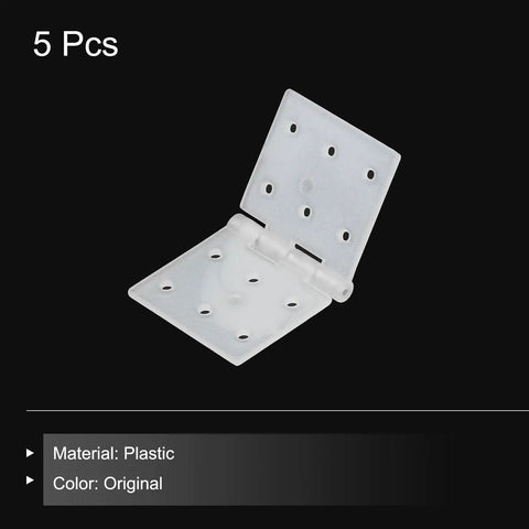 RC Aircraft Hinges 0.8 Inch By 1.4 Inch Adjustable Hatch Hinge Kit For RC Model Airplanes 5 Pcs Plastic Durable
