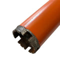 2 Inch Aggressive Wet Core Diamond Drill Bit For Concrete And Masonry With 1-1/4-7 Threaded Arbor, 14 Inch Drilling Depth, 30/40 Grit, Wet Use Only