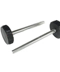 Adjustable Leveling Feet Set Of 4 M8 M10 With Anti Slip Base For Chairs Tables Desks And Cabinets, metal core, side view