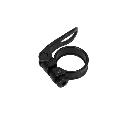 Black 35mm Ebike Seat Post Clamp Quick Release Ring For Adventure Bikes Adventure 2 Step Through Pace 500 Series No Fuss Easy Height Adjustment And Secure Fit On Electric Bicycles