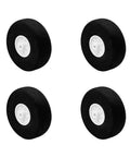 Lightweight 2 Inch Foam RC Airplane Wheels Set 4 Pcs Black Tire Wheels For RC Planes Aircraft DIY Model Plane Wheel Replacement