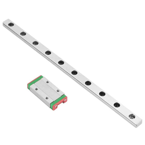 200mm LML9H Miniature Linear Guide Rail, 9mm Width Linear Motion Rail with Slide Block, visible 4-point contact design