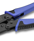 Ratcheting Wire Crimping Tool For Heat Shrink Connectors, Precision AWG 22 To 10, One Step Crimp, Color Coded Jaws