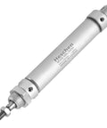 Slim Pneumatic Air Cylinder MAL 16 50 With 16mm Bore And 50mm Stroke Double Acting M5 Port Compact Linear Actuator Silver Finish
