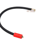 40cm Tire Inflator Extension Hose Clip Air Chuck Adapter External Thread Quick Connect Tube Car Suv Motorcycle Bike Fits Tight Spots Universal Design Fixes Tires Fast Anywhere Conveniently For Guys Who Prefer Ease Plus Everyday Value black hose