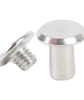 Rivet And Screw Kit 50 Sets M4 Stainless Steel Flat Head Fasteners For Leather Craft DIY Repairs Binding And Decorative Projects 100 Pieces Total Ready For Any Hardware Hack: M4 stainless steel flat head rivet and screw pair