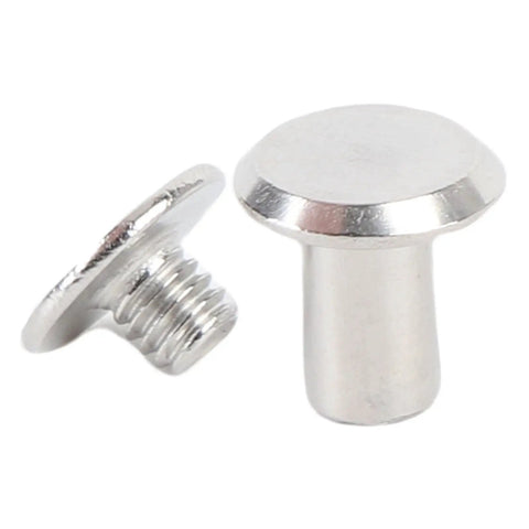 Rivet And Screw Kit 50 Sets M4 Stainless Steel Flat Head Fasteners For Leather Craft DIY Repairs Binding And Decorative Projects 100 Pieces Total Ready For Any Hardware Hack: M4 stainless steel flat head rivet and screw pair