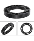 Heavy Duty 12mm Steering Wheel Hub Adapter And Wheel Spacer Blocks Built Tough From Corrosion Free Aluminum Alloy, 86mm OD, black finish.