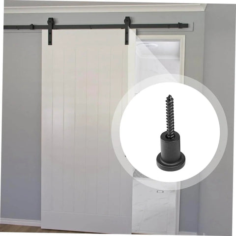 Barn Door Track Connector Accessory With Easy Install DIY Friendly Includes Pipe Clamp And Screws Carbon Steel Sliding Door Stopper Kit