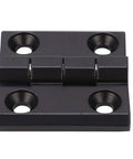Whisper Quiet Self Closing Black Door Hinges With Double Spring Screws Included Interior Zinc Alloy Cabinet Hinge 47x50mm