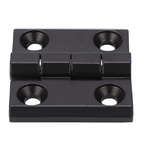 Whisper Quiet Self Closing Black Door Hinges With Double Spring Screws Included Interior Zinc Alloy Cabinet Hinge 47x50mm