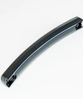 Upgrade Your Kitchen Game With This Sleek Black Microwave Door Handle Kit Model Wb15X10275cm Featuring Two Chic End Caps Plus Mounting Screws And Lock Washers For A Total Easy Fix Experience Today. black microwave door handle with end cap detail, plastic, replacement part