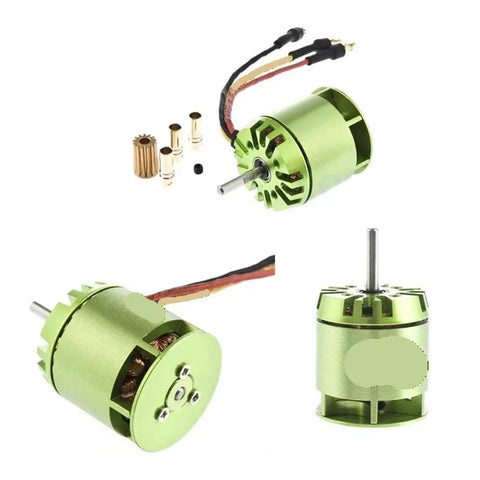 High Power 4000KV Brushless Motor For 450 Class Drones And Helicopters, Snaps In Without Tools, Rugged Build shown in parts