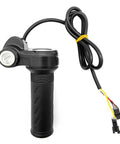 Top Shelf Rubber Twist Throttle Grip With Two Keys Waterproof Ebike Accelerator Handle and Speed Controller with cable.