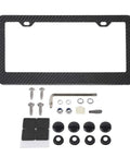 Legit Real Carbon Fiber License Plate Frame With Tight Weave Build And Comes Ready To Roll With Quality Fasteners and installation parts.