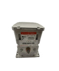 Built Like A Tank Proportional Damper Actuator M9494D1000 showing front view of gray motor with label and control features.