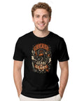 Super Soft Vintage Mechanical Engineer Tee For The Garage Gear Head Who Loves Gears Grit And Workbench Vibes As A Cool Gift For Real Engineers worn by a smiling man.