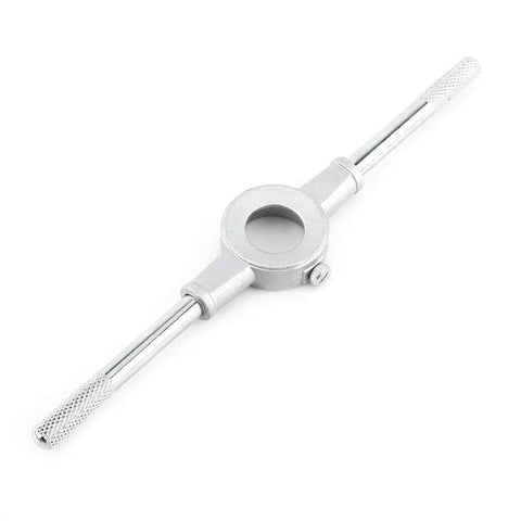 M6 To M12 Screw Die Set With Adjustable Wrench For External Threading, Precision Bearings Steel Hand Tools For Auto Mechanics Machinists DIY Guys Cutting Coarse Threads Smoothly On The Fly, silver adjustable die wrench