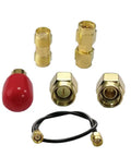 Pro Grade SMA Calibration Kit For Antenna And Vector Network Analyzers Up To Six Gigahertz Includes Short Load Open Through Jumper F2F And M2M Coaxial Test Connectors For Precise NanoVNA And Similar Devices 50 Ohm components including adapters and cable