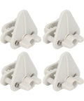 Rock Solid Abs Pontoon Boat Gate Latch Kit Heavy Duty Square Frame Latches for left and right hinged doors on white background.