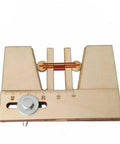 Wooden Mooring Tool For Sailing Model Kits Handy Assist Device For Secure Boat Model Assembly Lightweight Fixed Tool With Scale Display Essential Wooden Mooring Gear For Sailboats, top view showing scale and screw detail.