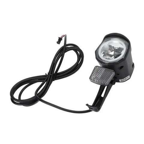 Universal 12V-72V LED Front Headlight for Electric Bikes and Scooters, Ride-Ready 2-Pin Connector, High Brightness Night Riding Light
