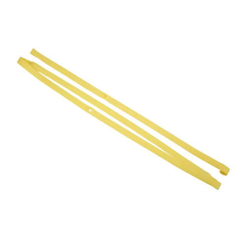 Yellow rim tape from 2 Pack PVC Rim Tape for 26 Inch Mountain Bikes High Elasticity Puncture Proof Inner Tube Protector Rim Strip Shield Prevent Spokes Punctures and Tire Damage.