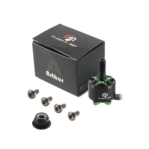 A1408 3650KV Dope Brushless FPV Motor For Micro Quad Racing Drones with packaging and mounting screws visible