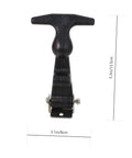 Black flexible hood catch from Heavy Duty Draw Latches Kit With Brackets, Stainless Steel Toolbox Latches, size 5.3x3.1 inches