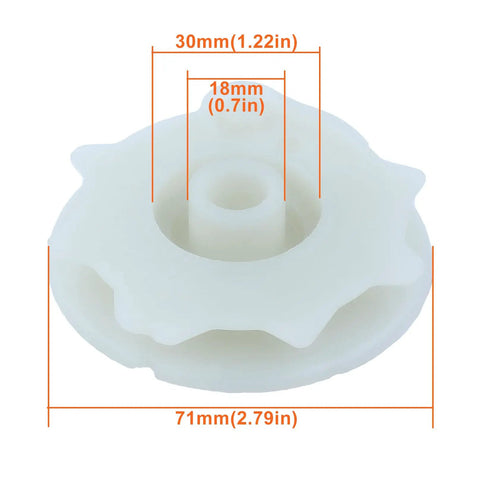 Starter Recoil Pulley Kit For Poulan Pro Chainsaw P3314 P3818AV PP3816 Replacement 530071966 pulley size dimensions