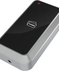 Wiegand Card Reader 125KHz RFID With 26 Bit Or 34 Bit Output Durable Metal Enclosure For Door Access Control Systems Built To Play Nice With Access Controllers Panels And Master Controllers, front view.