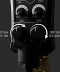 Close-up of programmable settings on Automatic Timed Condensate Drain Valve Programmable Electric Air Drain
