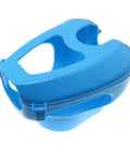 No Fuss Pigeon Holder Bird Fixed Frame Rack For Injection Feeding Syringe, Durable Plastic Feeder for parrot chick, Blue