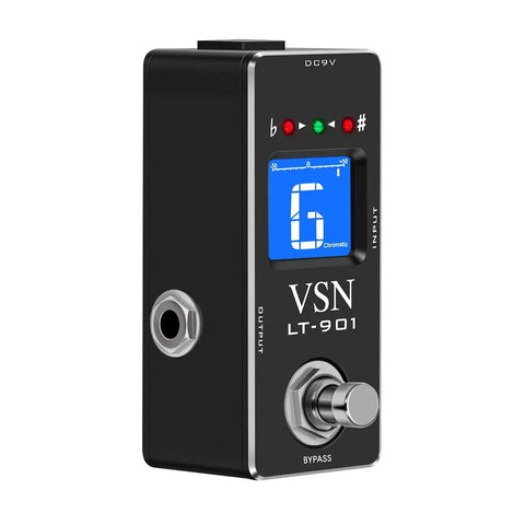 Chromatic Guitar Tuner Pedal With Ultra Fast Highly Accurate Tuning And 1 Cent Precision Pitch Indicator True Bypass