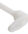 Fuel Door Pin And Spring Kit For Easy Replacement, Durable High-Strength Materials, Direct Fit Installation, Fits 51851496 Models, Wide Compatibility, Hassle-Free Upgrade For A Slick, Secure Fuel Door; close-up white ABS and metal pin