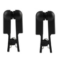 One Pair Black Rubber Ear Clip Electrode For TENS 7000 And Most Standard Units Reusable Clip Style Meridian Point Stimulation Accessory