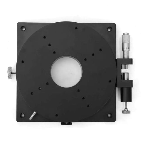 Pro Grade Manual Rotation Stage 0.01mm Precision 360 Degree Rotating Sliding Stage 160mm By 30mm For Fine Tuning CNC Milling Microphotography