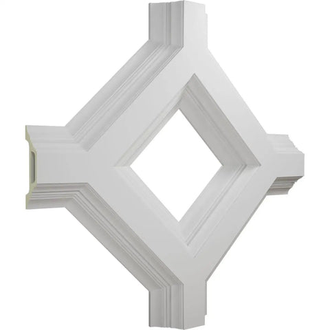 Inner Diamond Intersection For 8 In Deluxe Coffered Ceiling System Kit Solid Urethane Construction For Ultra Durable Lightweight Use
