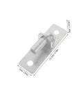 Four Pack Wall Mount Fence Gate Hinges Built Hell Sturdy For Dead Quiet Swings And Dang Easy Setup With Solid Half Inch Pins, silver hinge with half inch pin.