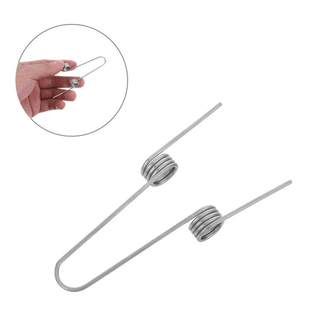 Ditch Your Wonky Flip Lid With These Rock Solid Stainless Steel Torsion Springs And Make DIY Repairs A Breeze For Any Trash Can In The Kitchen Or Home. Stainless steel torsion springs for trash can lid repair, shown held by hand