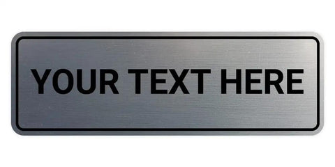 Custom Plastic Wall And Door Sign Personalized Text For Home Office Business And Property Use No Fuss Easy To Install