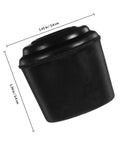 Black rubber chair leg cap dimensions for Non Slip Rubber Chair Leg Caps For Furniture And Table Legs Indoor Outdoor Floor Protectors