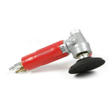 4 Inch Pneumatic Wet Stone Polisher With Water Feed For Marble And Granite, adjustable speed tool with red and silver design